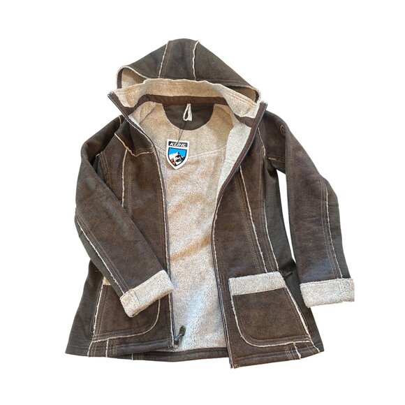 NWT Kuhl Dani Sherpa Lined Jacket Brown MSRP$299 Brown Women's Small - Picture 7 of 14